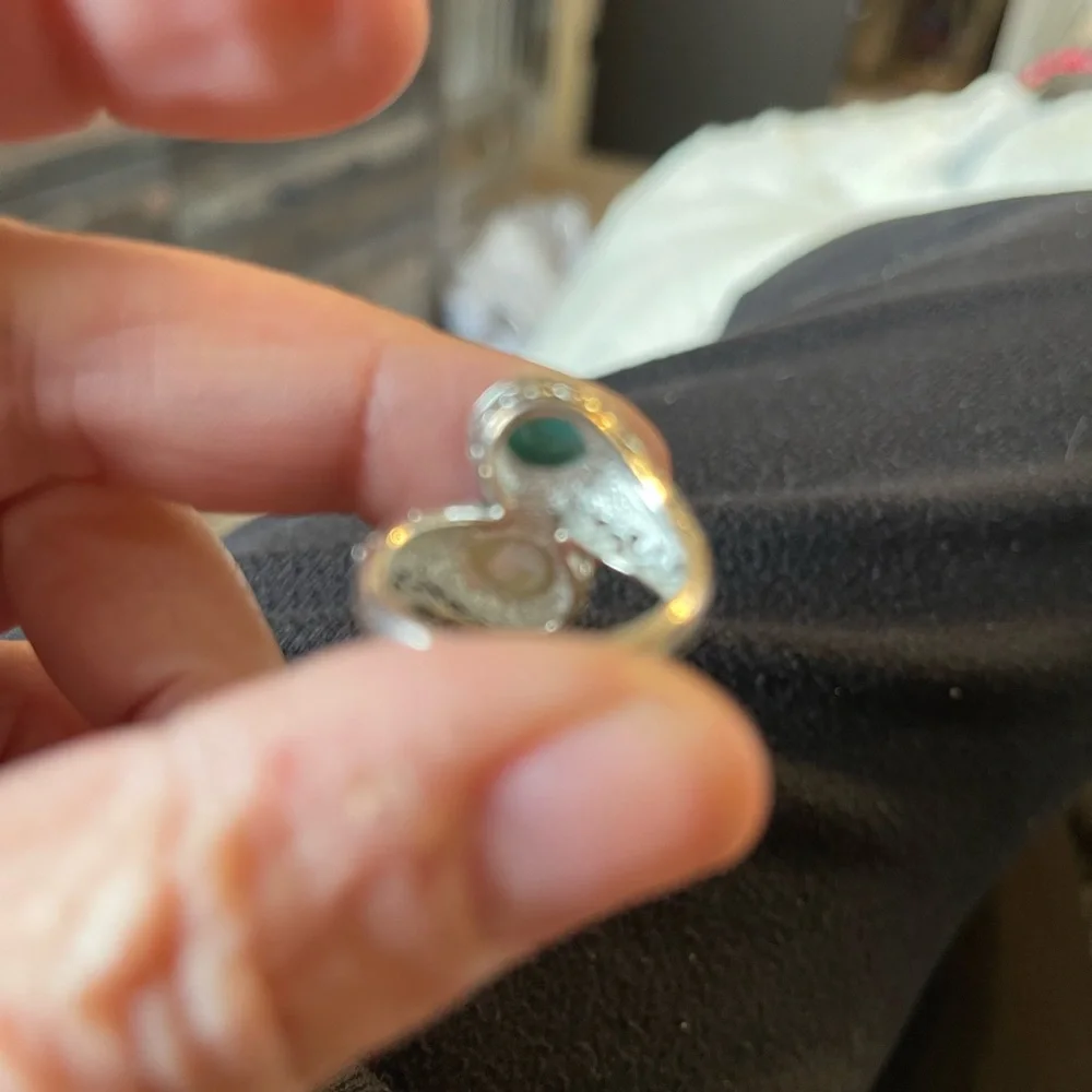 Turquoise and opal ring - Picture 5 of 6